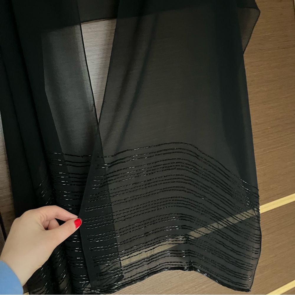 Mesh Sequined Shawl Wrap Scarf - image 2